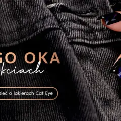 Efekt kociego oka na paznokciach – głęboki granat z fioletowym blaskiem, niczym spojrzenie drapieżnika.