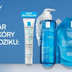 Linia Effaclar od La Roche-Posay: żel, krem i plastry na pryszcze i zaskórniki.