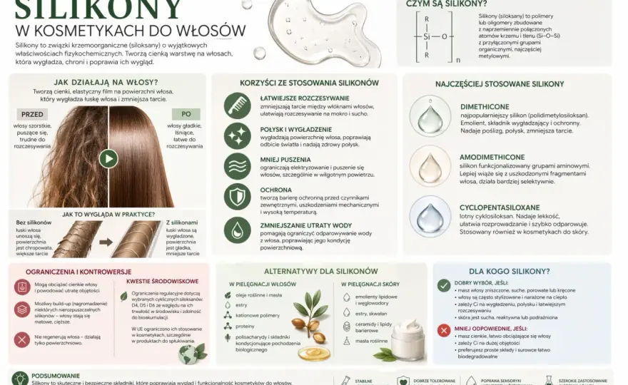 Dimetikon - jak działa na skórę i włosy? Poznaj fakty o silikonach