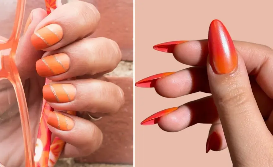 Pomarańczowe paznokcie - elegancki manicure? Sprawdź, jak!