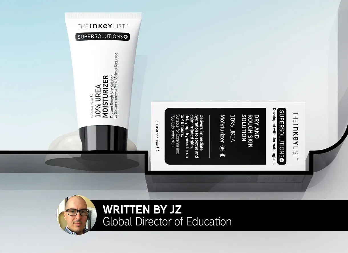 Krem The Inkey List 10% Urea Moisturizer, idealny dla skóry suchej i szorstkiej, łagodzi podrażnienia. Cerkoderm dla Twojej skóry.
