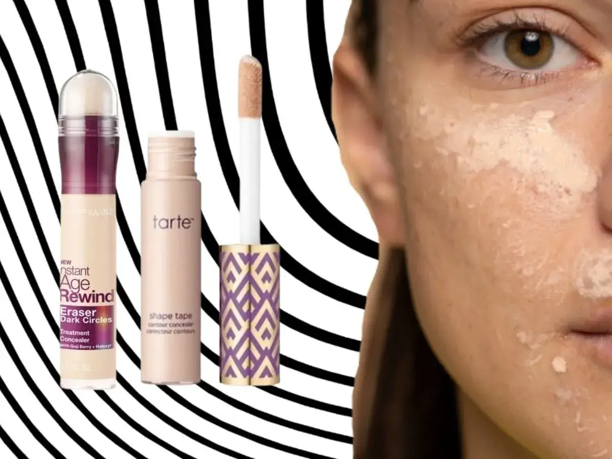 Ranking korektorów pod oczy: Maybelline Eraser i Tarte Shape Tape w akcji.